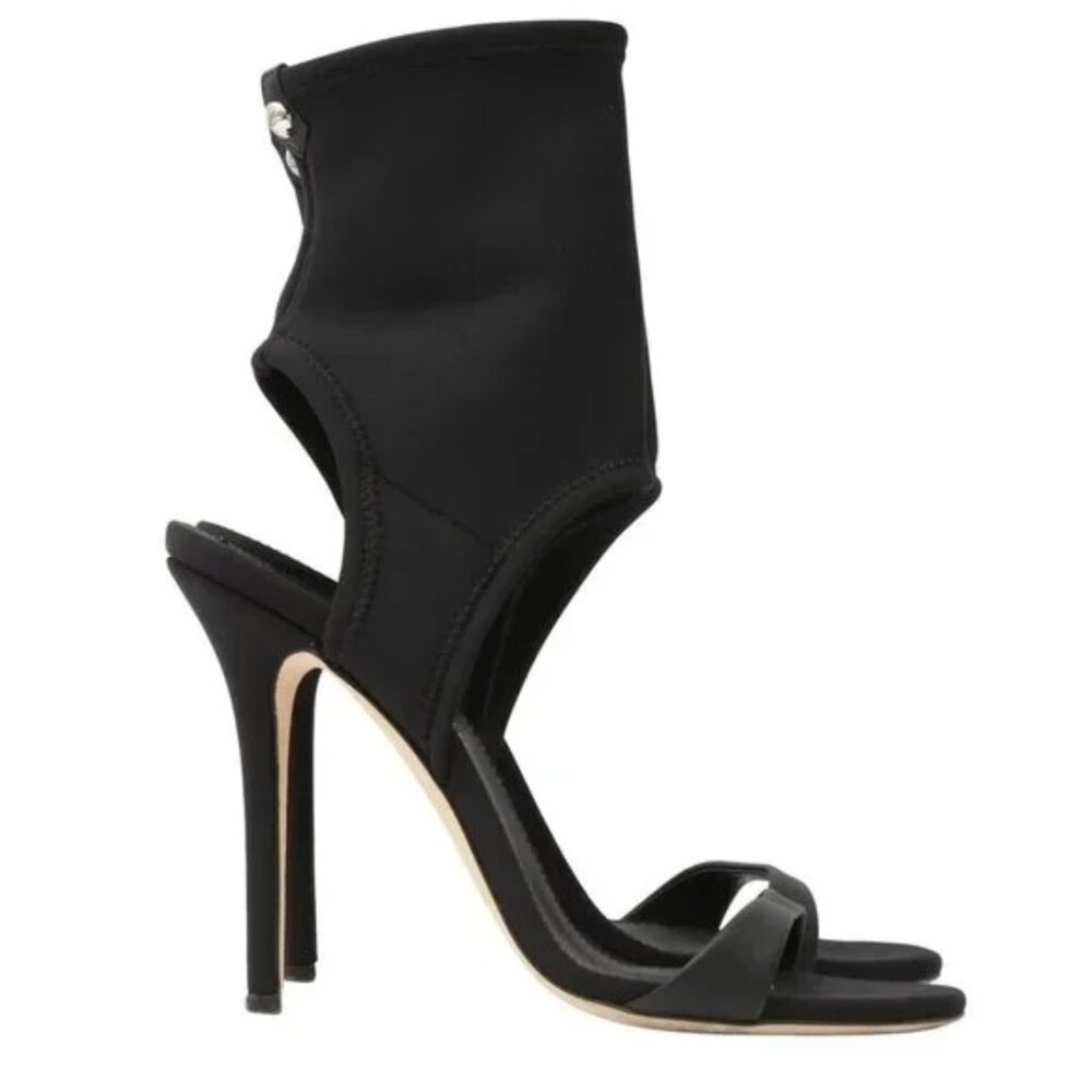 Giuseppe Zanotti — Black Sock Heeled Sandals